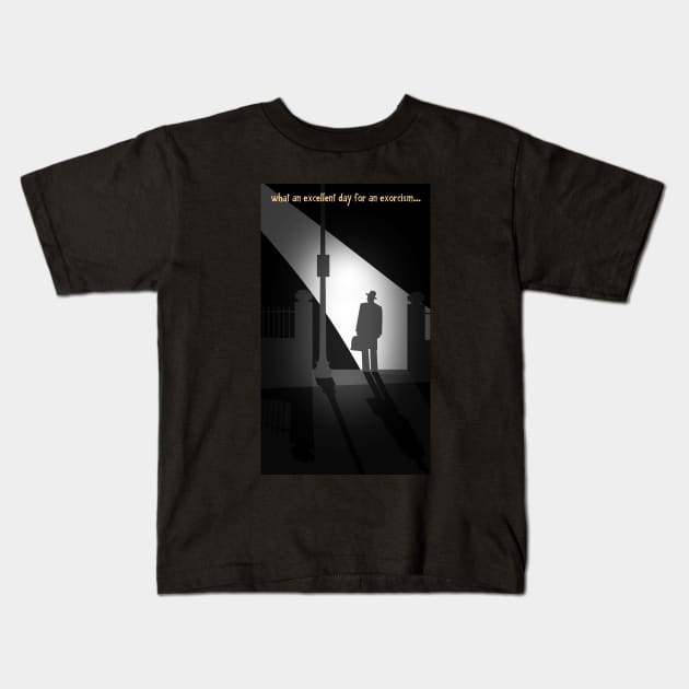 exorcism Kids T-Shirt by SquareDog